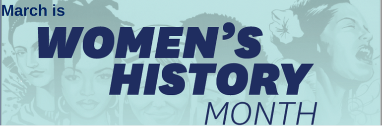 March is Women's History Month banner