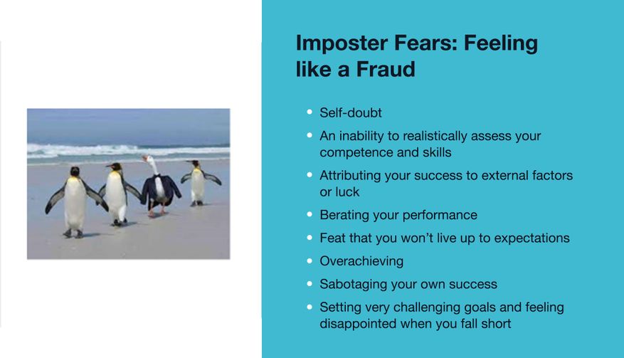 Imposter fears: feeling like a fraud